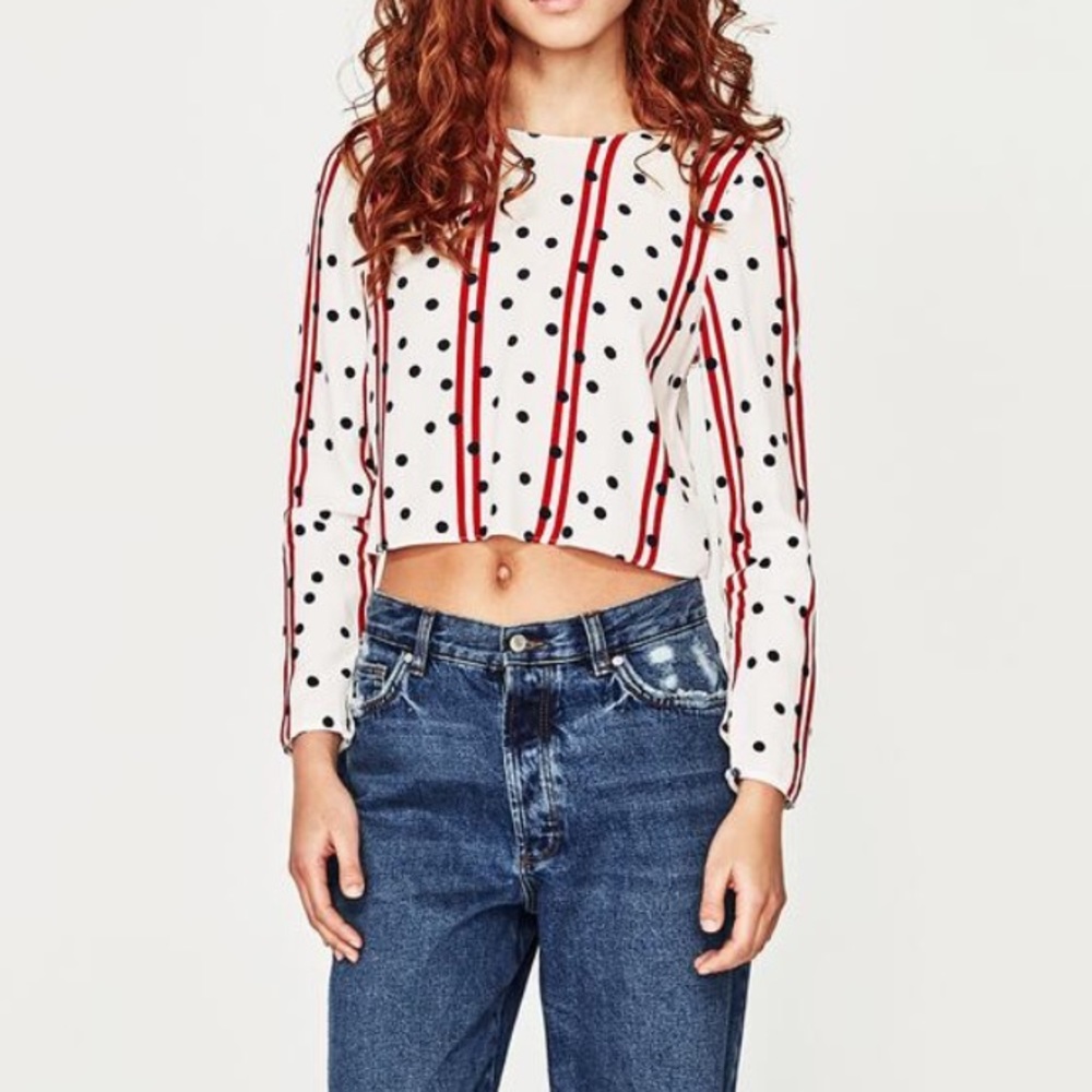 Zara Open Back Top Size S